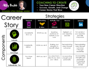 Career Story Strategies Handout